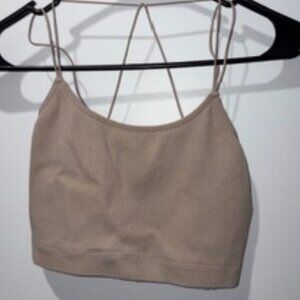 Cropped Lace Back Top